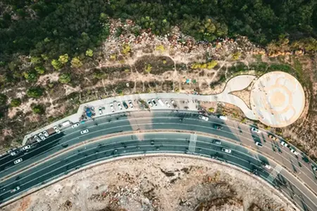 Афіцыйна дазволены румынскі ўчастак аўтастрады Белград-Тымішаара.